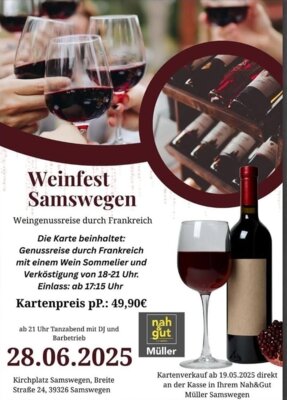 Veranstaltung: Weinfest Sa 28. 06. 2025