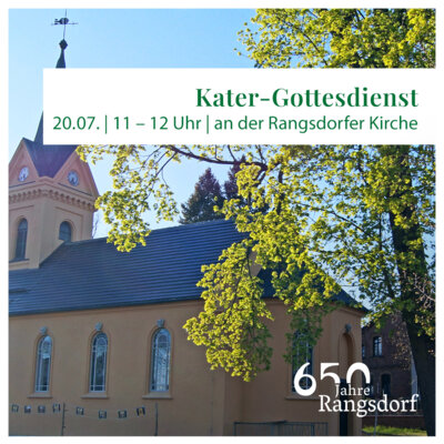 Veranstaltung: Open-Air-Katergottesdienst So 20. 07. 2025