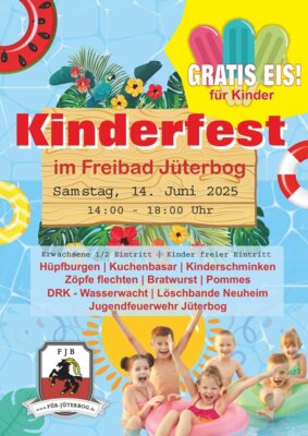 Veranstaltung: Kinderfest im Freibad Sa 14. 06. 2025