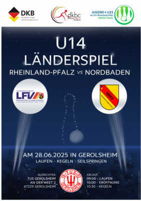 Veranstaltung: U14-Länderspiel gegen Rheinland-Pfalz Sa 28. 06. 2025