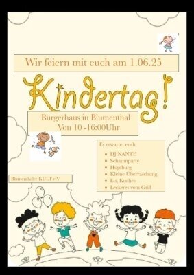 Veranstaltung: Kindertagsfeier So 01. 06. 2025