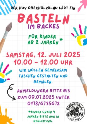Kinderbasteln im Backes