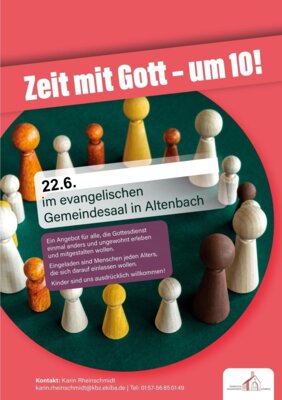 Veranstaltung: Zeit mit Gott um 10! So 22.06.2025