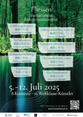 Veranstaltung: Fliessen Internationales Kammermusikfestival - Höher, schneller, weiter! So 06. 07. 2025