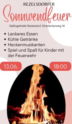 Veranstaltung: RGZV Rezelsdorf Sonnwendfeuer Fr 13. 06. 2025
