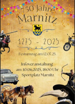 Infoveranstaltung Festumzug 750 Jahre Marnitz (Bild vergrößern)