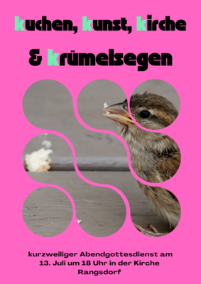 Veranstaltung: Gottesdienst mit Abendsegen, offenes Singen 17:30 Uhr So 13. 07. 2025