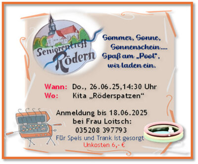 Sommerfest Senioren Rödern (Bild vergrößern)