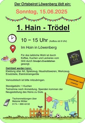 Veranstaltung: 1. Hain Trödel Löwenberg