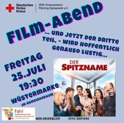 Veranstaltung: Film-Abend: Der Spitzname Fr 25. 07. 2025