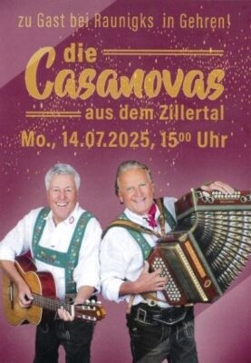 Veranstaltung: Die Casanovas Mo 14. 07. 2025