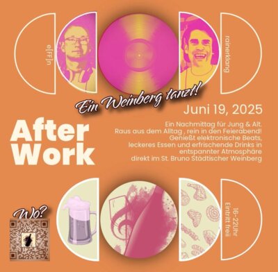 Plakat Afterwork im Weinberg