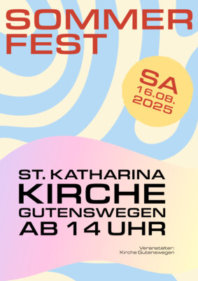 Veranstaltung: Sommerfest an der Kirche Sa 16.​08.​2025