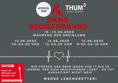 Veranstaltung: DKMS Registrierung während des Dreiklang 13.  -  15. Jun 2025