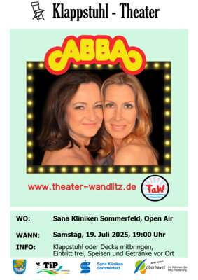 Veranstaltung: Klappstuhltheater - ABBA Sa 19. 07. 2025