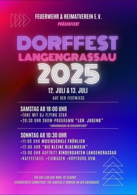 Veranstaltung: Dorffest Langengrassau 12.  -  13. Jul 2025
