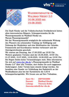 Wassergymnastik (Bild vergrößern)