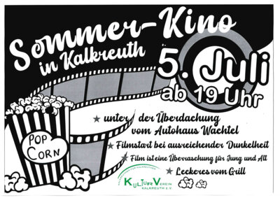 Veranstaltung: Sommer-Kino in Kalkreuth Sa 05. 07. 2025