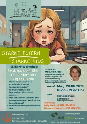 Eltern-Workshop: Starke Eltern, starke Kids....