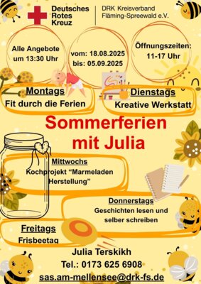 Veranstaltung: Sommerferien mit Julia - Fit durch die Ferien Mo 25. 08. 2025