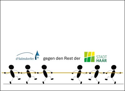 Tauziehen beim Volksfest in Haar
