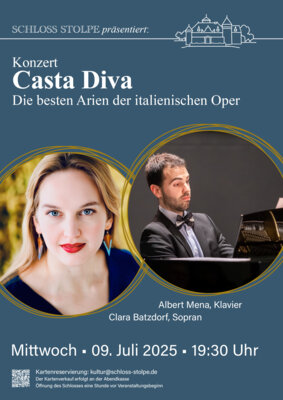 Veranstaltung: KONZERT: Casta Diva – Die besten Arien der italienischen Oper