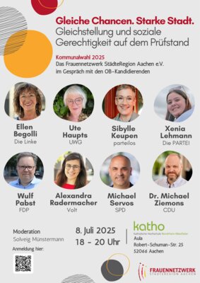 Plakat Ankündigung Podiumsdiskussion