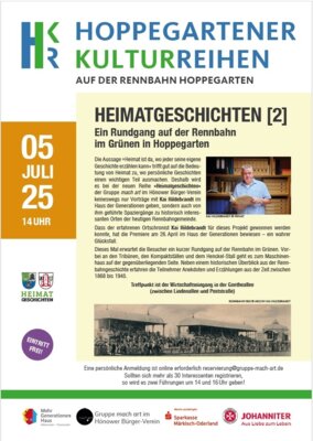 Veranstaltung: HOPPEGARTENER KULTURREIHEN Sa 05. 07. 2025