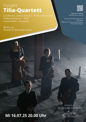 Veranstaltung: KONZERT: Tilia-Quartett Mi 16.​07.​2025