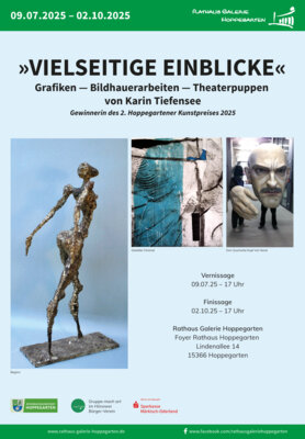 Veranstaltung: Vernissage - Vielsietige Einblicke Mi 09. 07. 2025