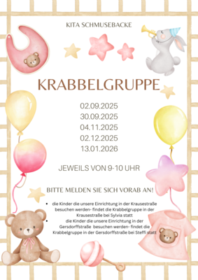 Veranstaltung: Krabbelgruppe Di 30.​09.​2025