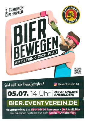 Plakat Bier bewegen