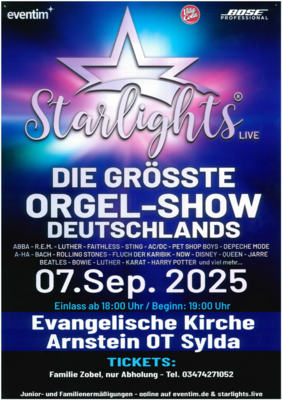 Veranstaltung: Die größte Orgel-Show Deutschlands So 07.​09.​2025