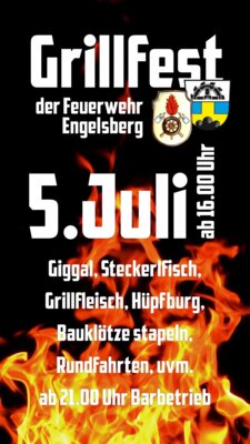 Plakat Grillfest 5. Juli