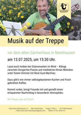 Flyer Musik auf der Treppe (Bild vergrößern)