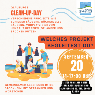 Veranstaltung: Cleaning Up Day - Clean Up your Glauburg Sa 20.​09.​2025