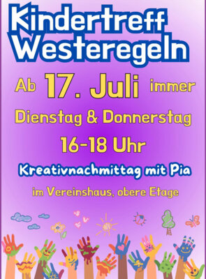 Kreativnachmittag mit Pia jeden Dienstag und Donnerstag im Kindertreff Westeregeln
