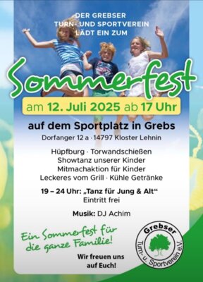 Veranstaltung: Sommerfest Sa 12.​07.​2025