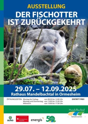 „Die Rückkehr des Fischotters“ Ausstellung im Rathaus Mandelbachtal