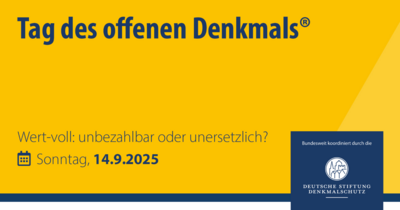 Veranstaltung: Tag des offenen Denkmals® 2025 So 14.​09.​2025