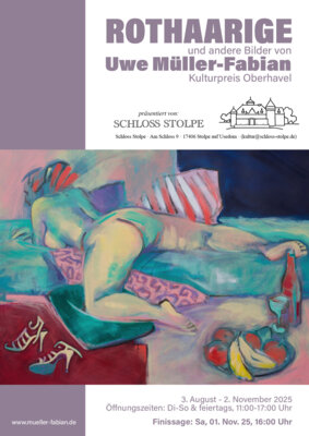 Veranstaltung: AUSSTELLUNG: "Rothaarige" und andere Bilder von Uwe Müller-Fabian 03. Aug  -  02. Nov 2025