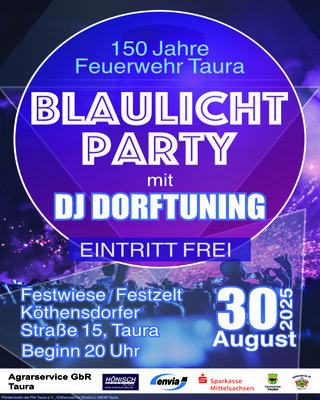 Blaulichtparty 30.08.2025 (Bild vergrößern)