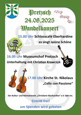 Wandelkonzert in Pretzsch / Elbe