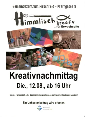 Veranstaltung: Himmlisch kreativ für Erwachsene Di 12.​08.​2025