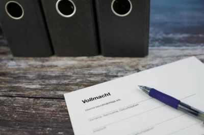Vollmacht, Verfügung und andere wichtige Formulare