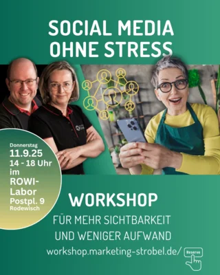 Veranstaltung: Workshop: Social Media ohne Stress – am 11. September im ROWI-Labor Do 11.​09.​2025