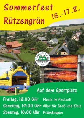 Veranstaltung: Sommerfest in Rützengrün 15.  -  17. Aug 2025