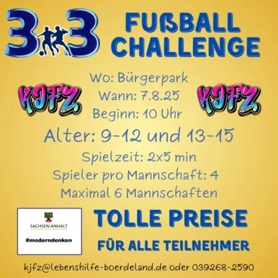 3x3 Fußball-Challenge im Bürgerpark
