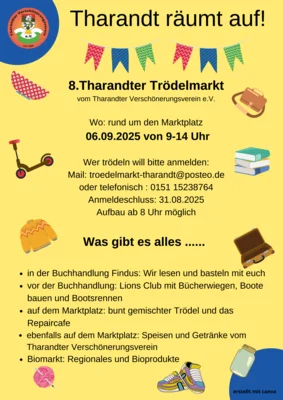 Veranstaltung: 8. Tharandter Trödelmarkt Sa 06.​09.​2025