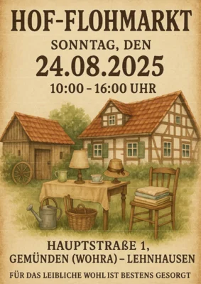 Veranstaltung: Hof-Flohmarkt So 24.​08.​2025